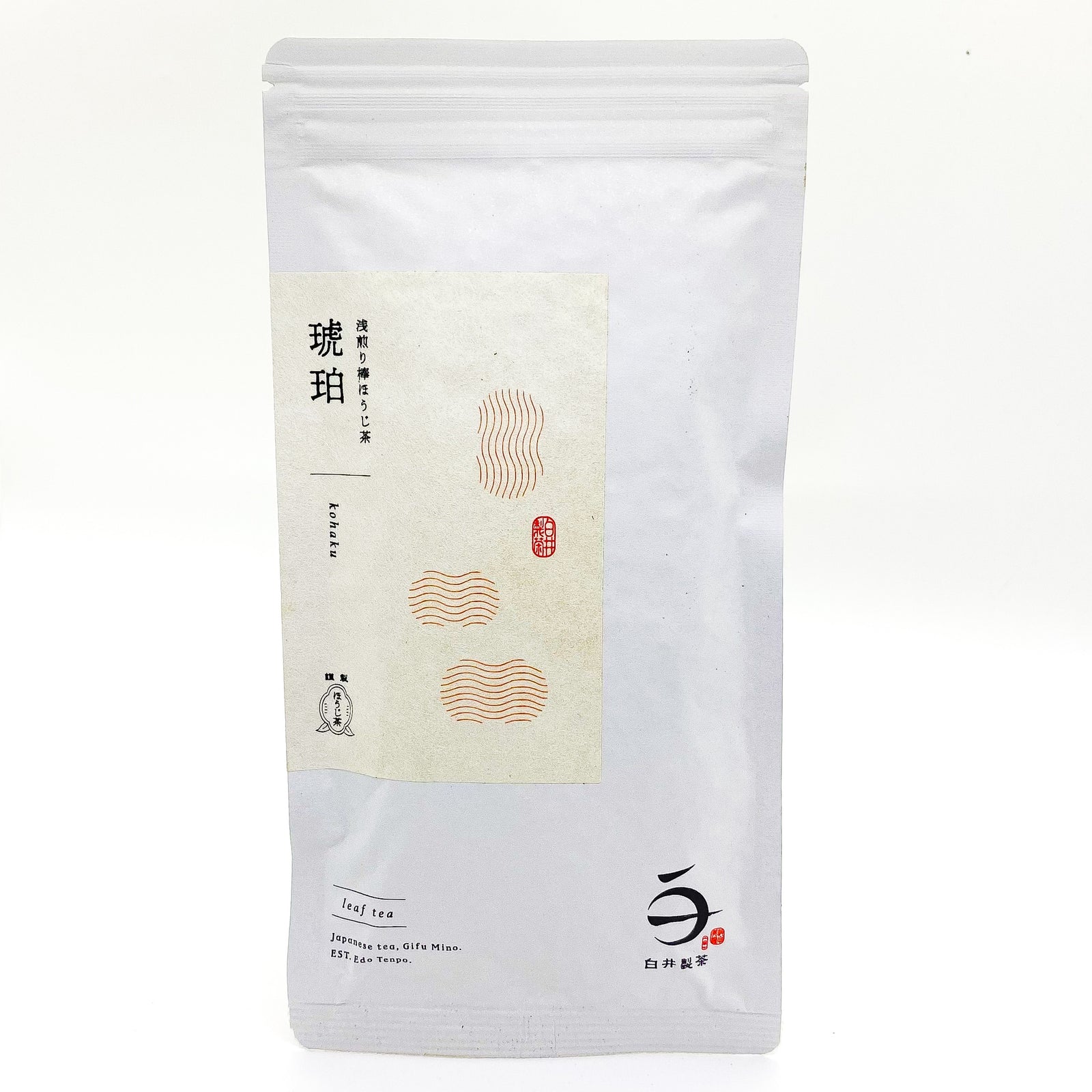 【伝統の味】美作番茶　25g×10袋 美濃いび産浅煎り棒ほうじ茶 「琥珀」 リーフ40g – 白井製茶