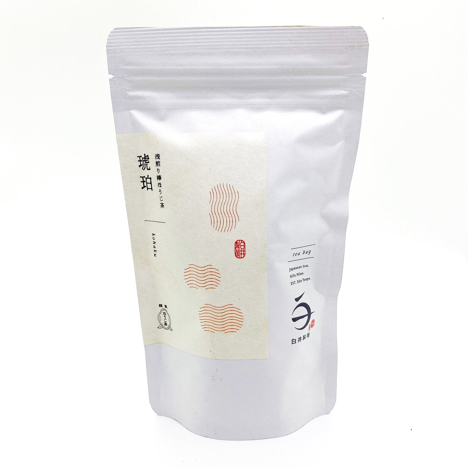 美濃いび産浅煎り棒ほうじ茶 「琥珀」 ティーバッグ – 白井製茶